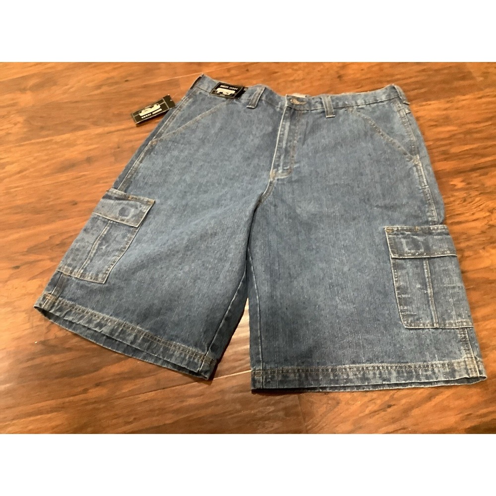 Vintage Y2k PEAR CONNECTION Kenpa Denim Carpenter Baggy Skate Shorts Men Size 38